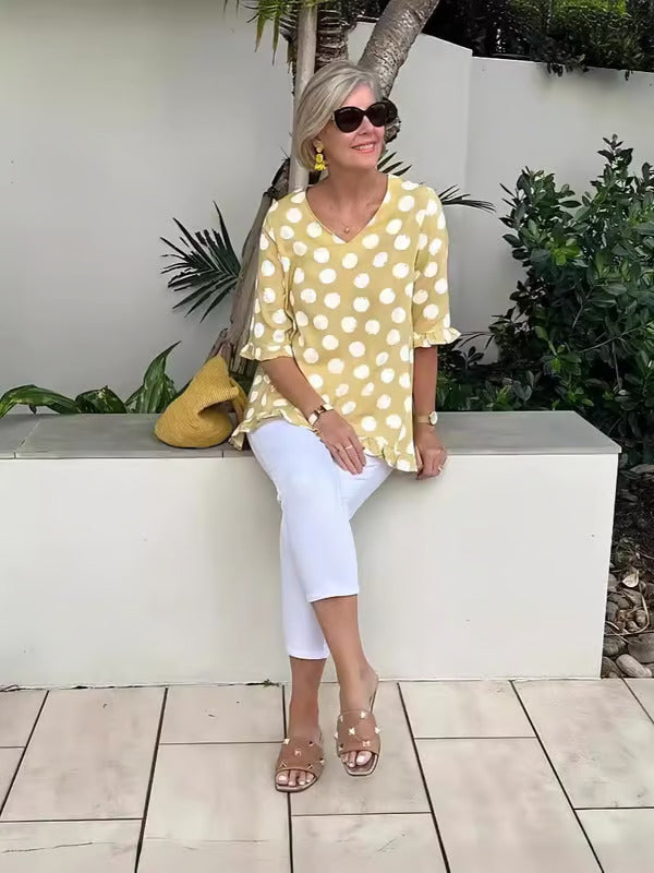 Viki – Relaxed Polka Dot Tunic