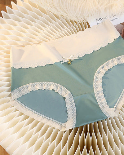 Sexy naadloze satijnen slip met middelhoge taille 