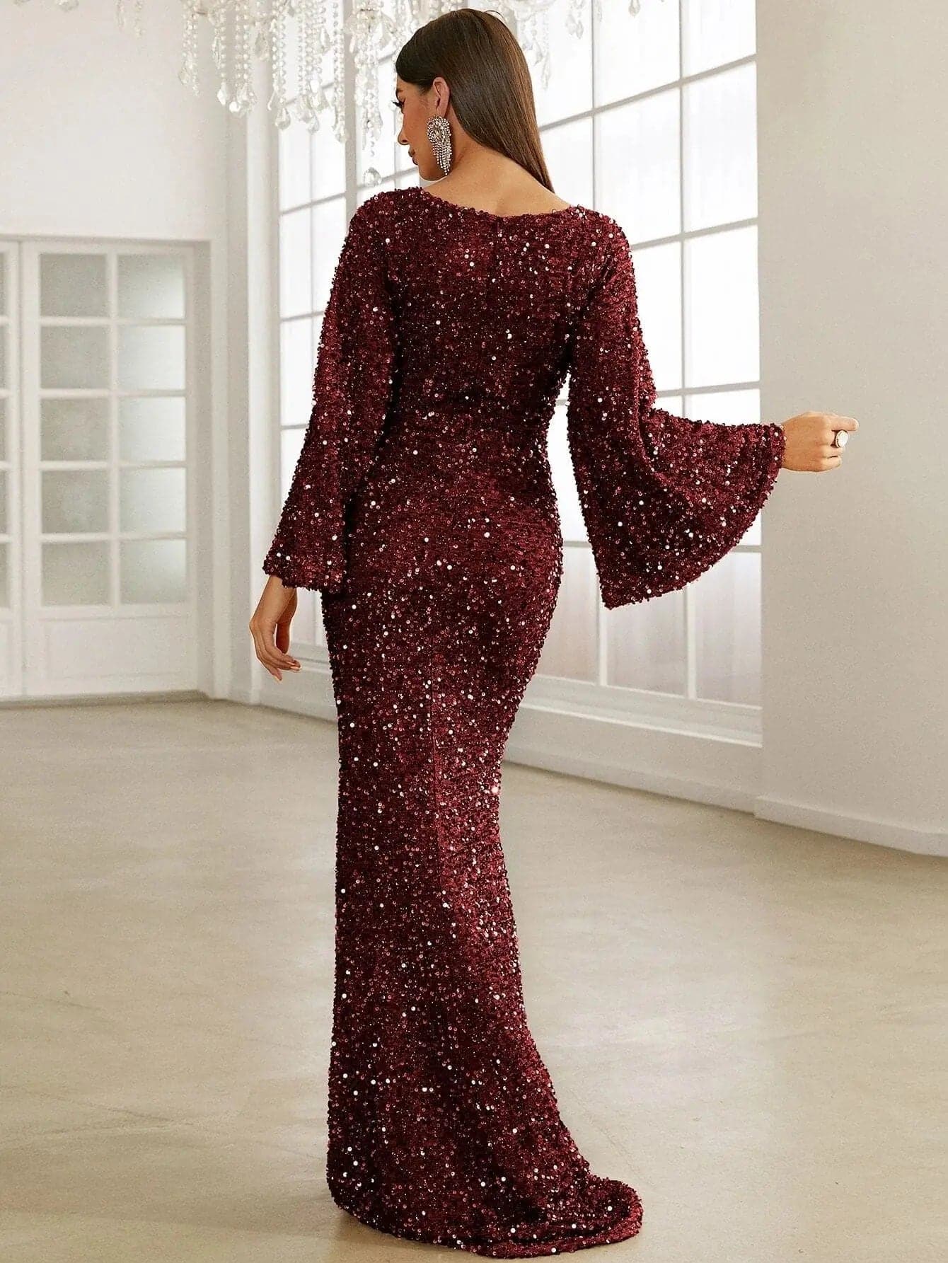 LUNAR | ELEGANT LONG SLEEVE DRESS