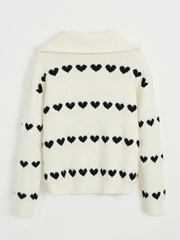 Brit & Boho™ I Zip Sweater Hearts
