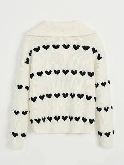 Brit & Boho™ I Zip Sweater Hearts