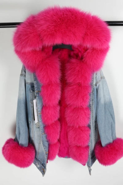 DINA | Fox Fur collar Coat