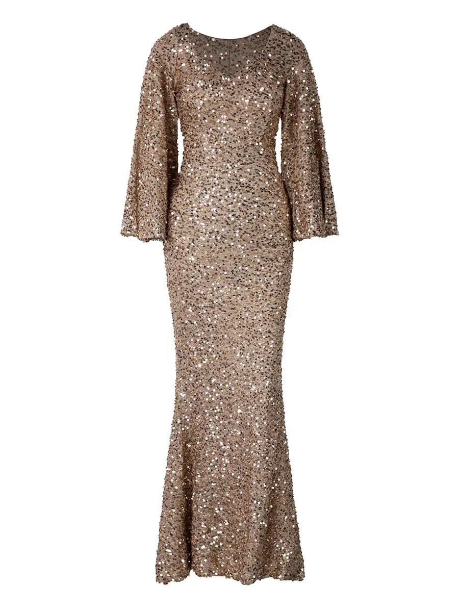 LUNAR | ELEGANT LONG SLEEVE DRESS