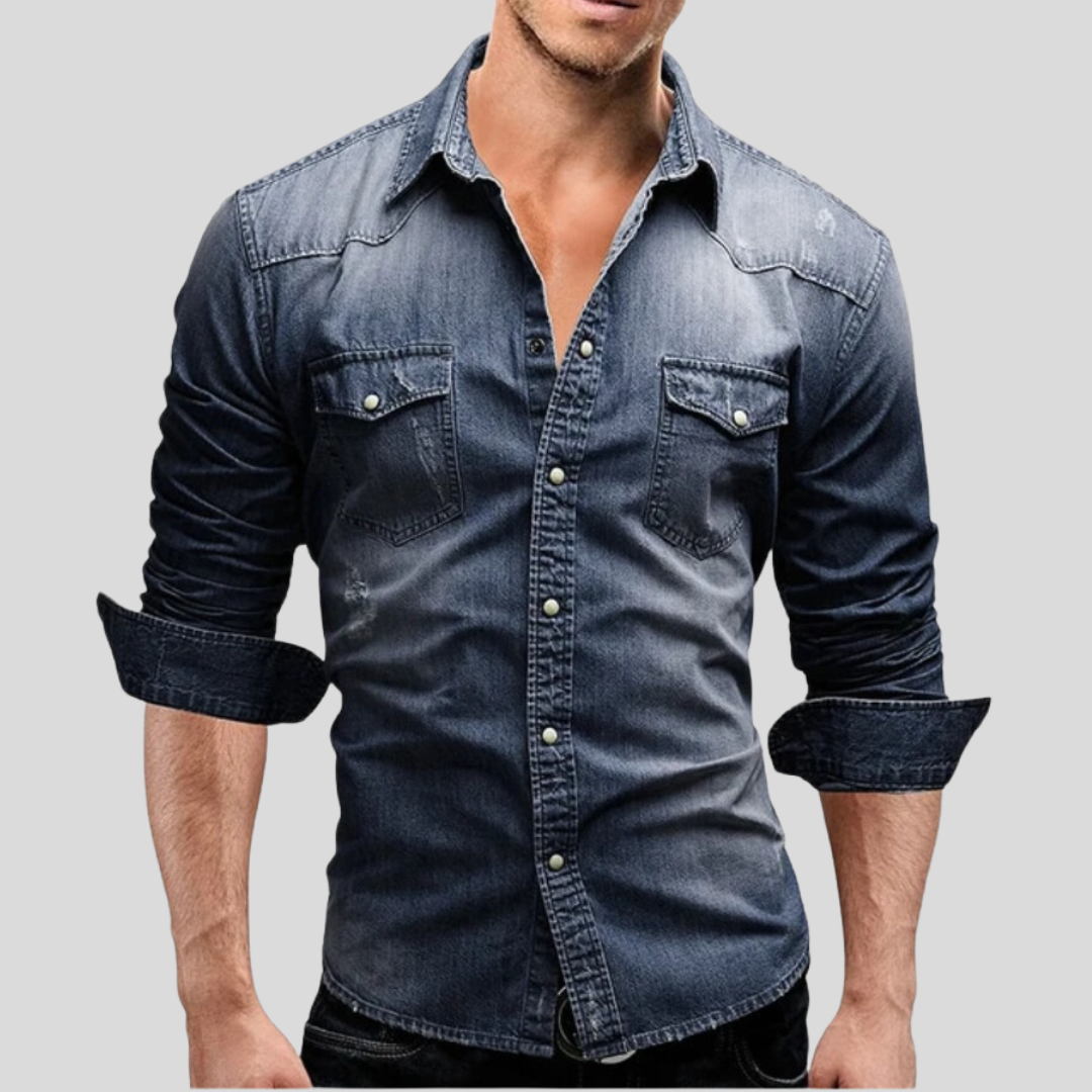 Viki™ - Modern Denim Shirt