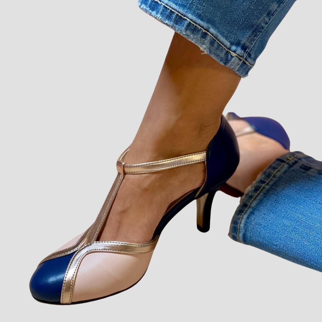 Viki –Two-tone high-heel sandals