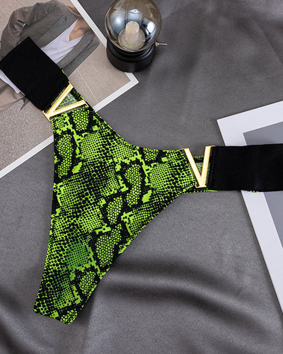 Leopard Print Ice Silk Seamless Briefs