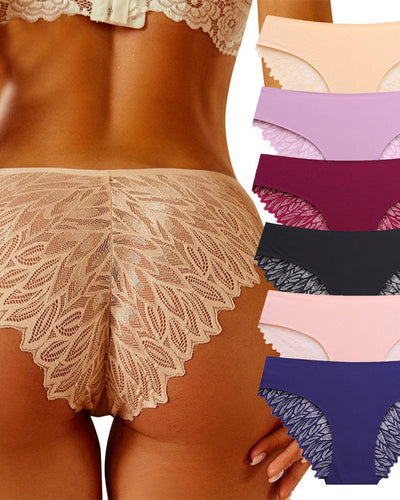 Seamless Lace Waist Panties