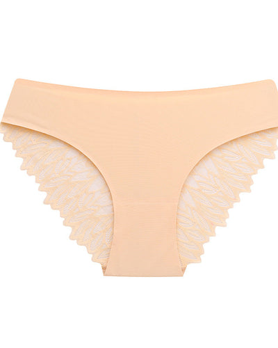 Seamless Lace Waist Panties
