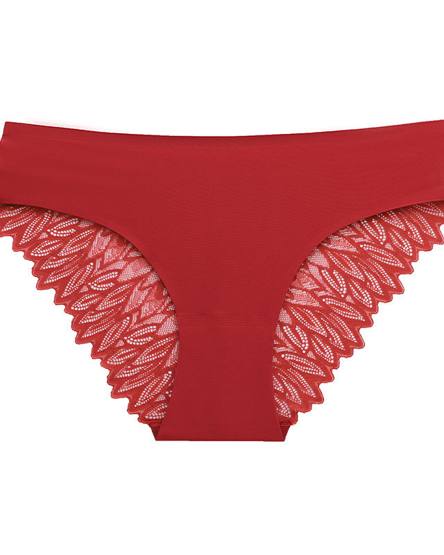 Seamless Lace Waist Panties