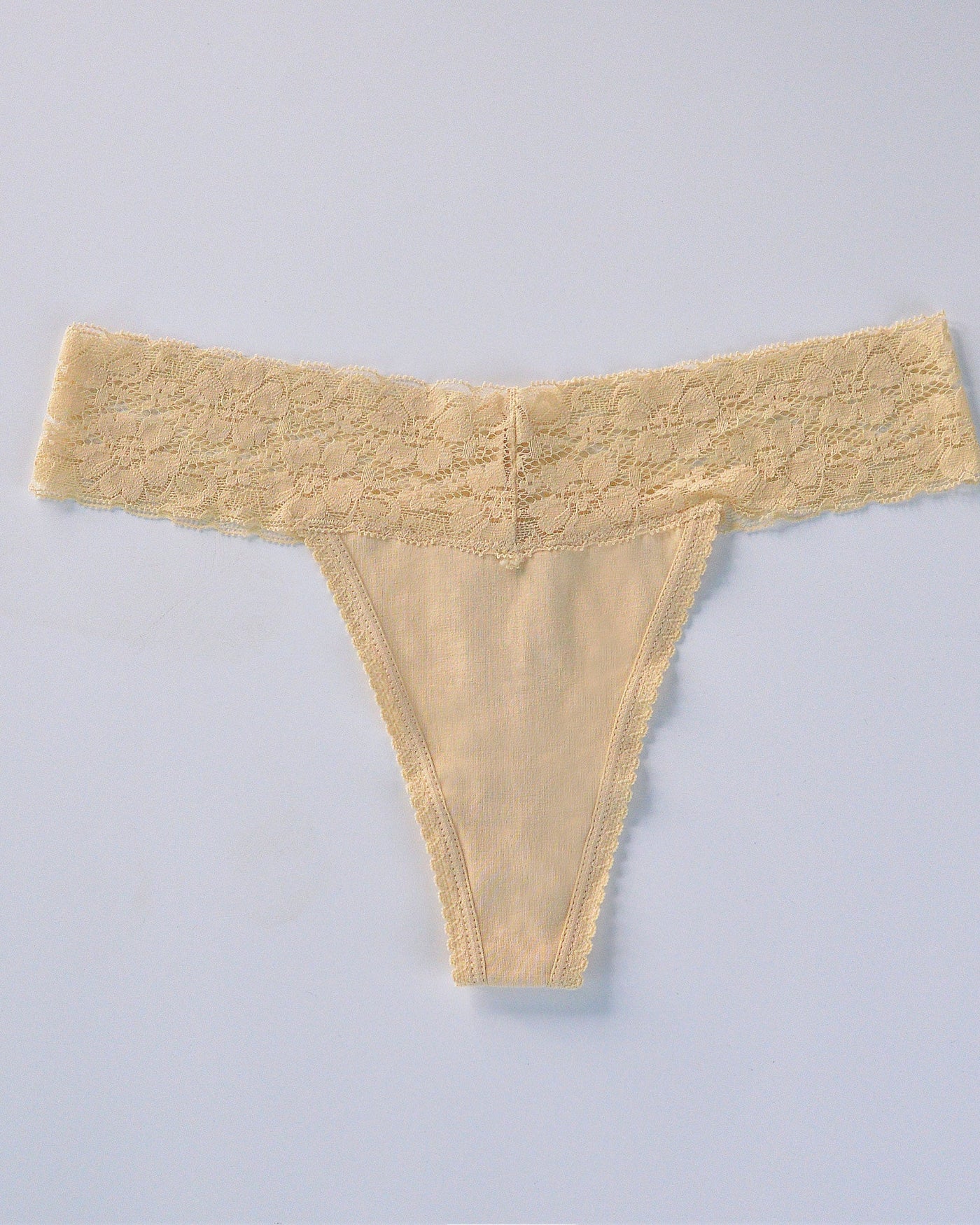 Low-Rise Thong Lace Briefs
