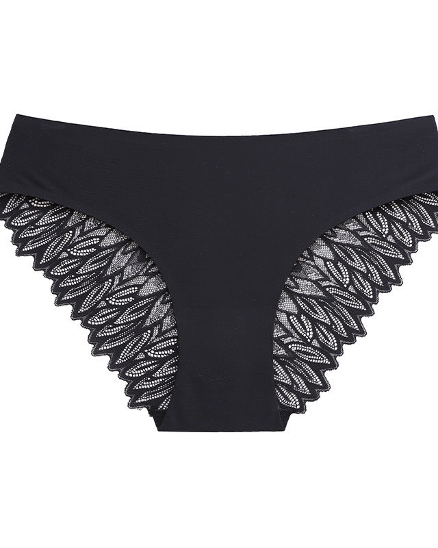 Seamless Lace Waist Panties