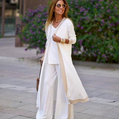 Viki |Three Piece Suit Elegance and Comfort