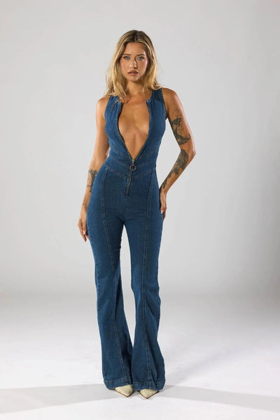 Brit & Boho™ I Merci Denim Jumsuit