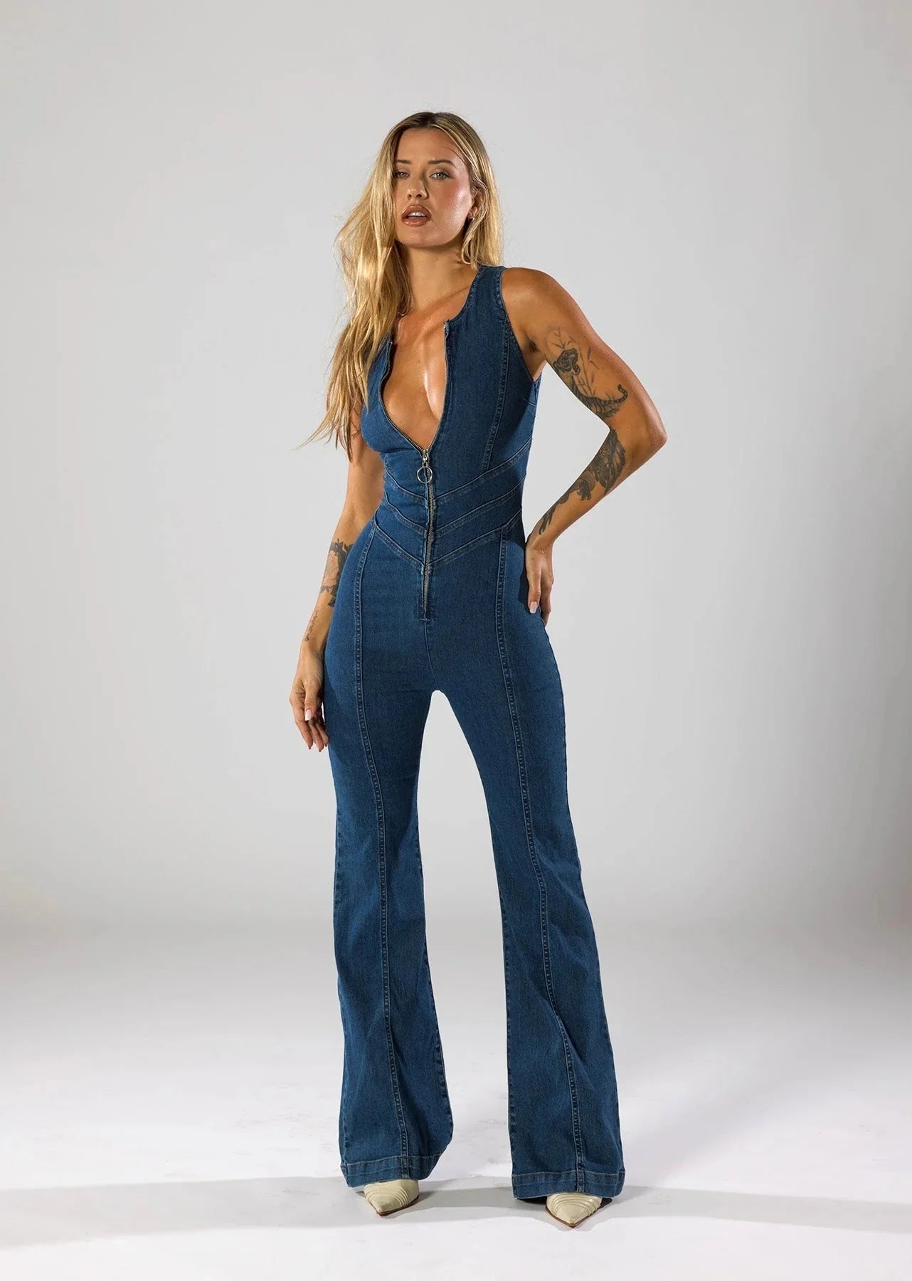 Brit & Boho™ I Merci Denim Jumsuit