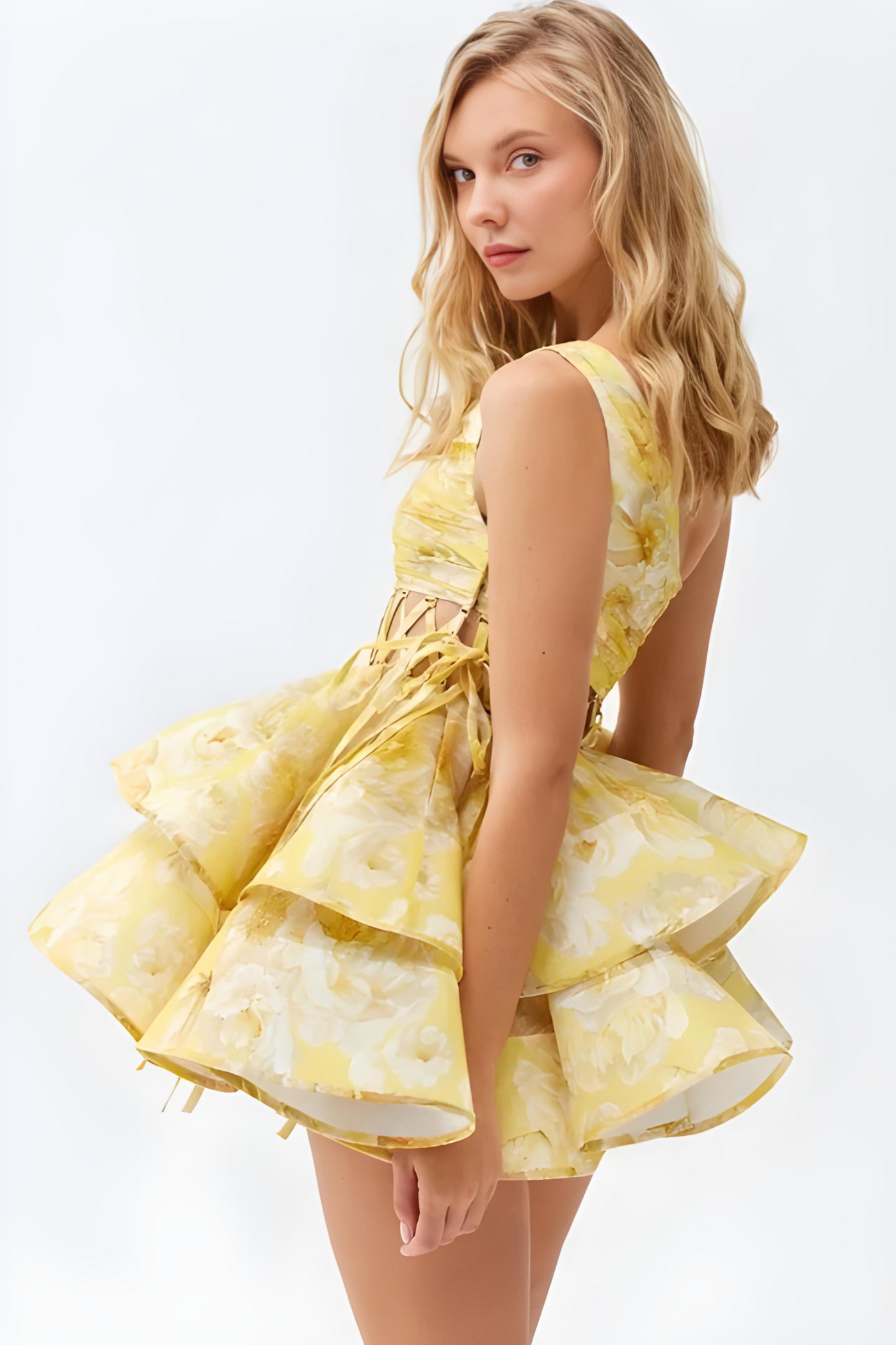 Daphne | One-Shoulder Floral Mini Dress