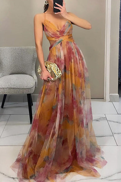 Vaëlia | Stunning Floral Print Maxi Dress