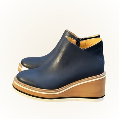 Viki | Orthopedic Leather ComfortStep Ankle Platform Boots