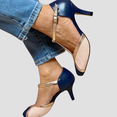Viki –Two-tone high-heel sandals