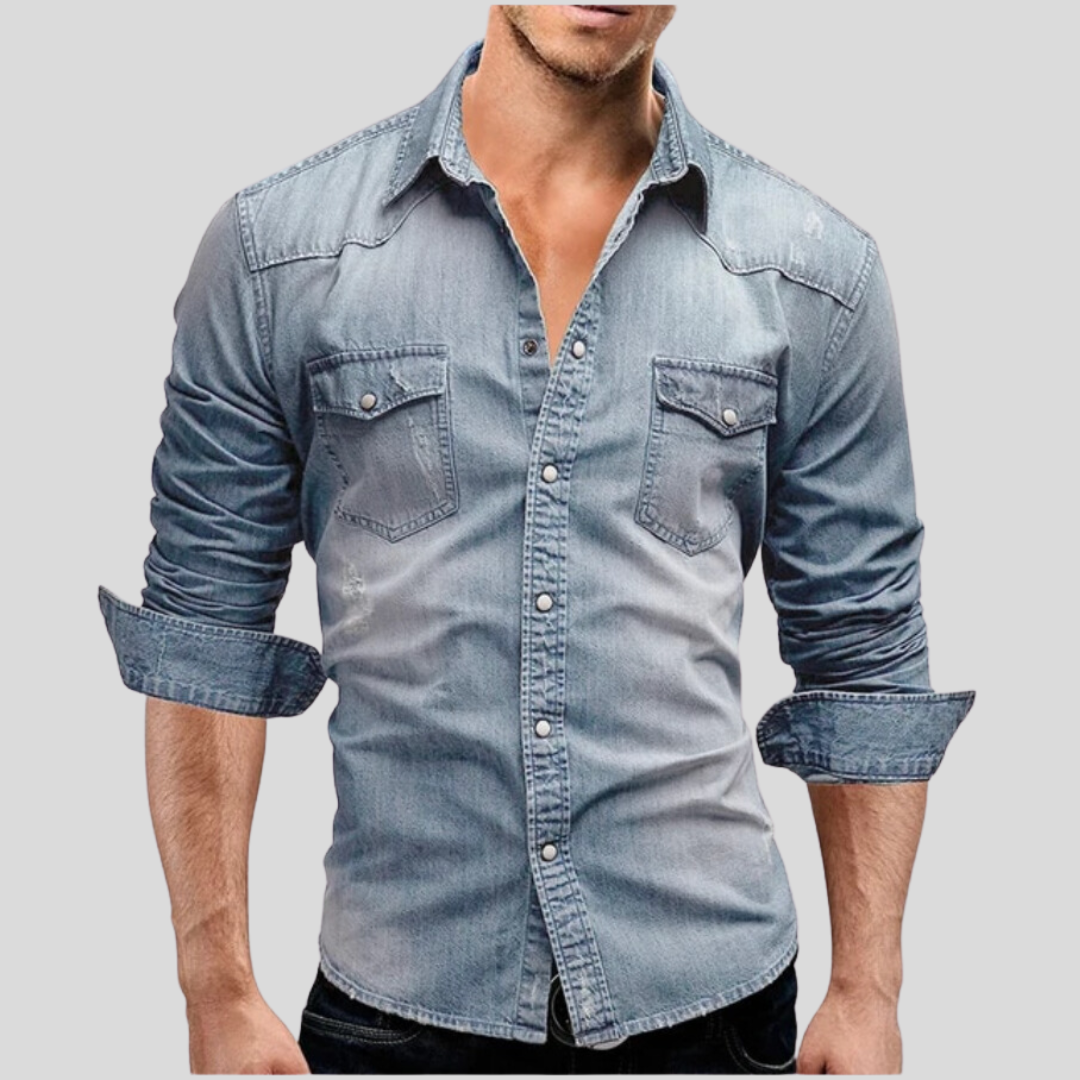Viki™ - Modern Denim Shirt