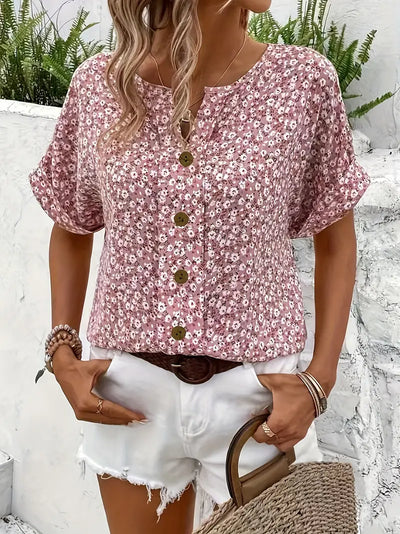 NANCY | FLORAL BUTTON SHIRT