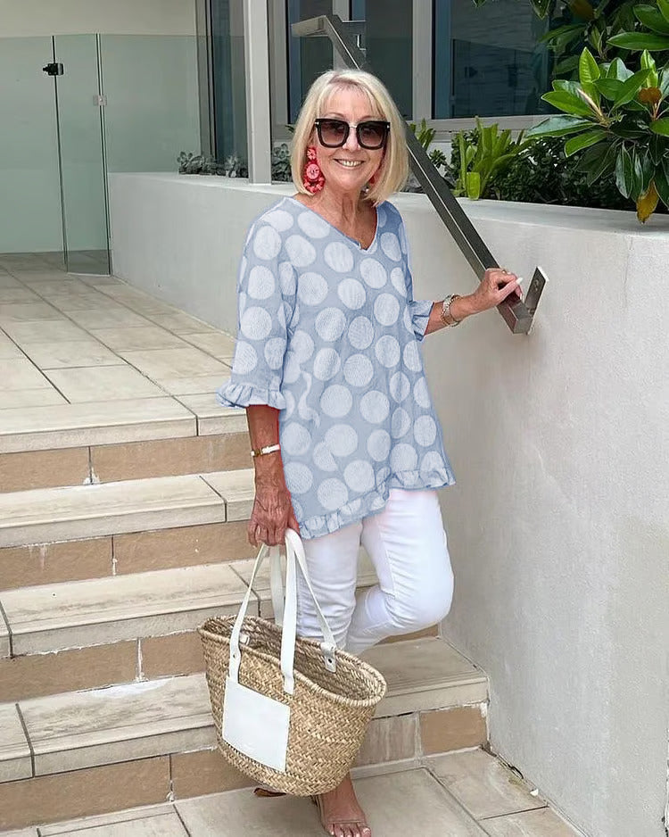 Viki – Relaxed Polka Dot Tunic