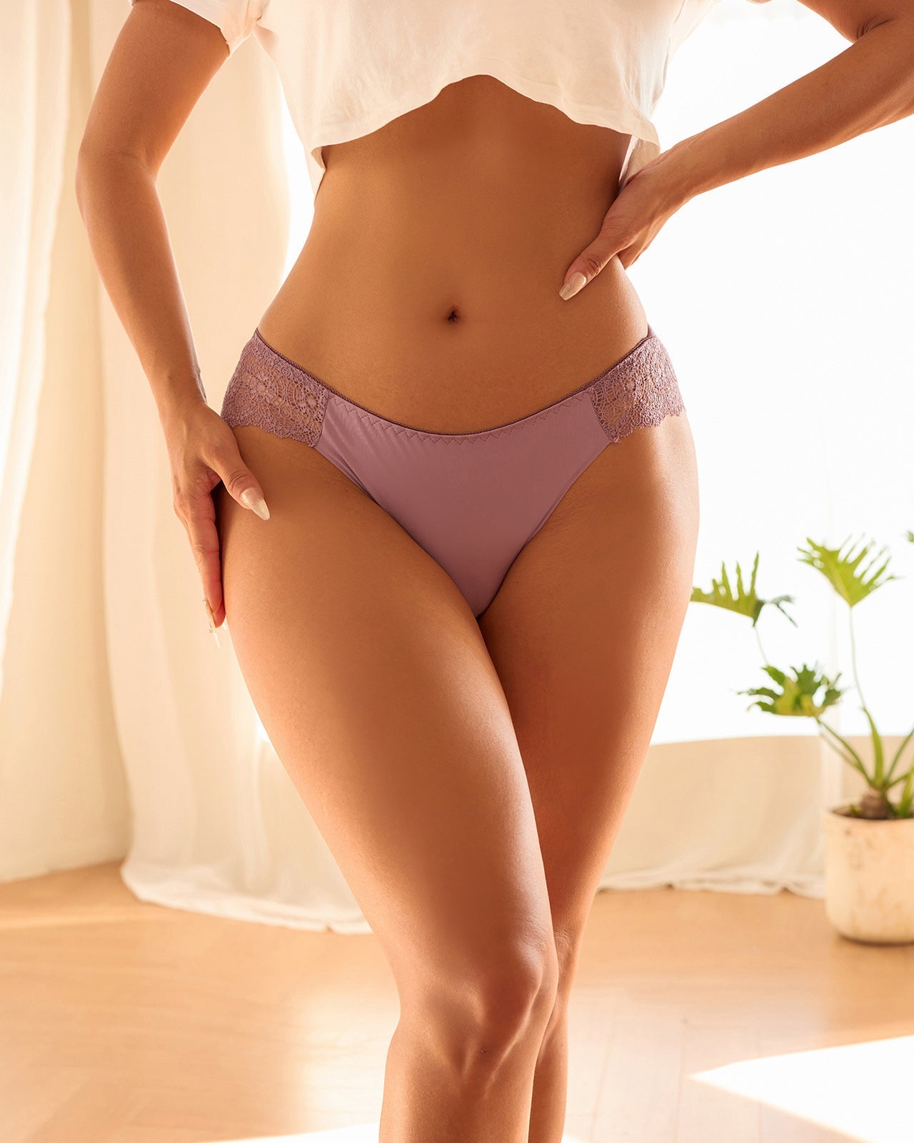 Semi-transparent Lace Panties