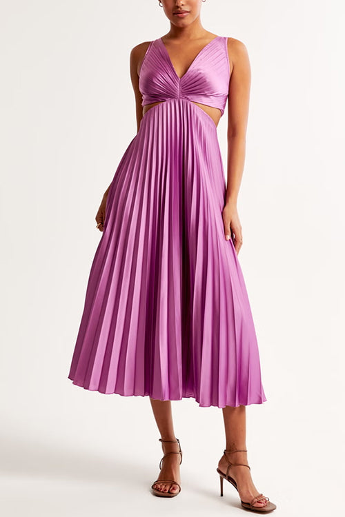 Elsa | Pleated Maxi Dress