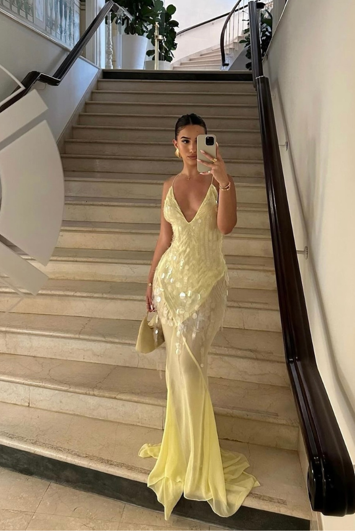Aaliyah | Sleeveless V-Neck Maxi Dress