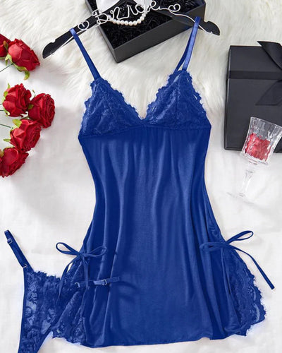 Lingerie sexy décolleté en V profond
