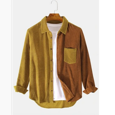 Corduroy knoopsluiting met split 