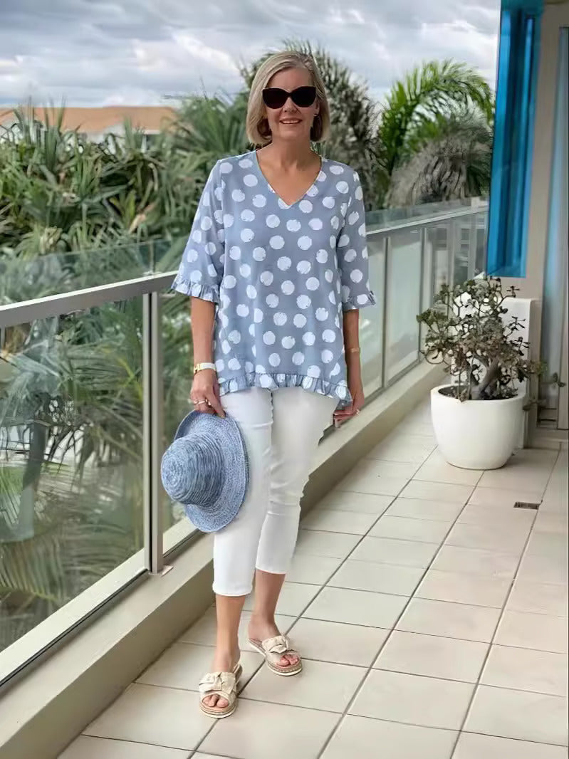 Viki – Relaxed Polka Dot Tunic