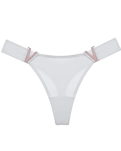 V-Neck Metal Thong Briefs（7 Pieces）