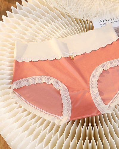 Sexy naadloze satijnen slip met middelhoge taille 