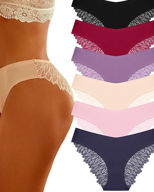 Seamless Lace Waist Panties