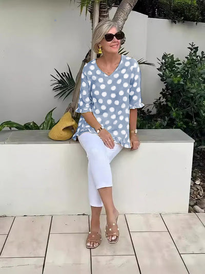 Viki – Relaxed Polka Dot Tunic