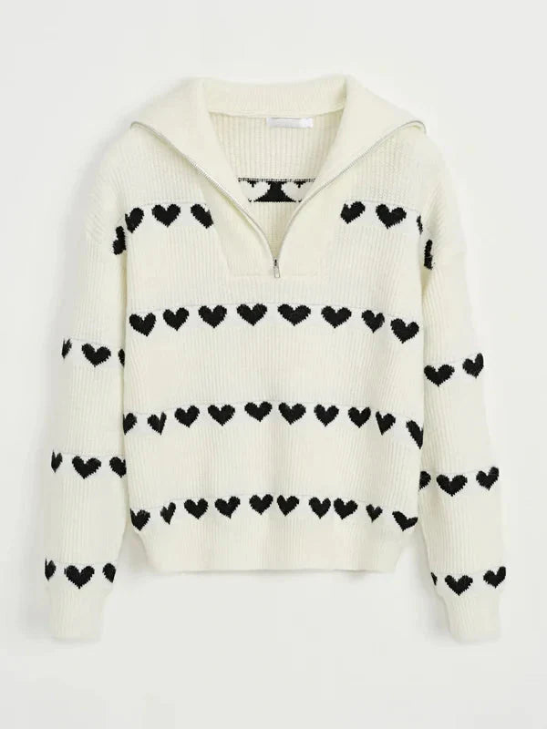 Brit & Boho™ I Zip Sweater Hearts