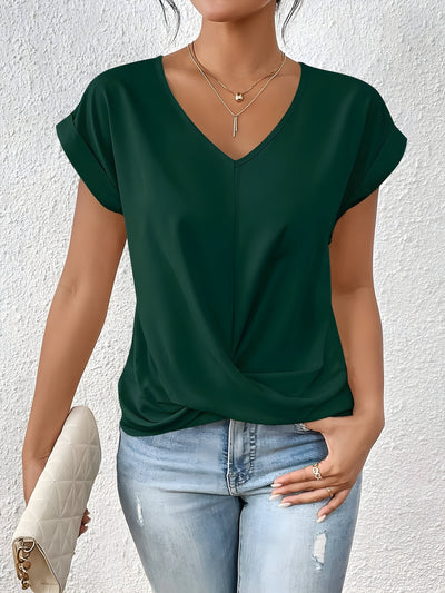 Faina | Elegant Casual V-Neck Top