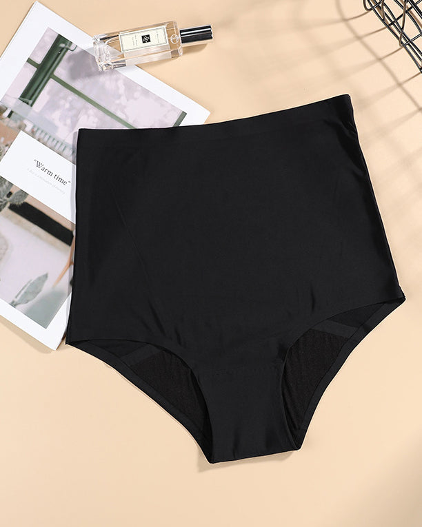 Culotte menstruelle taille haute à quatre couches, grande taille
