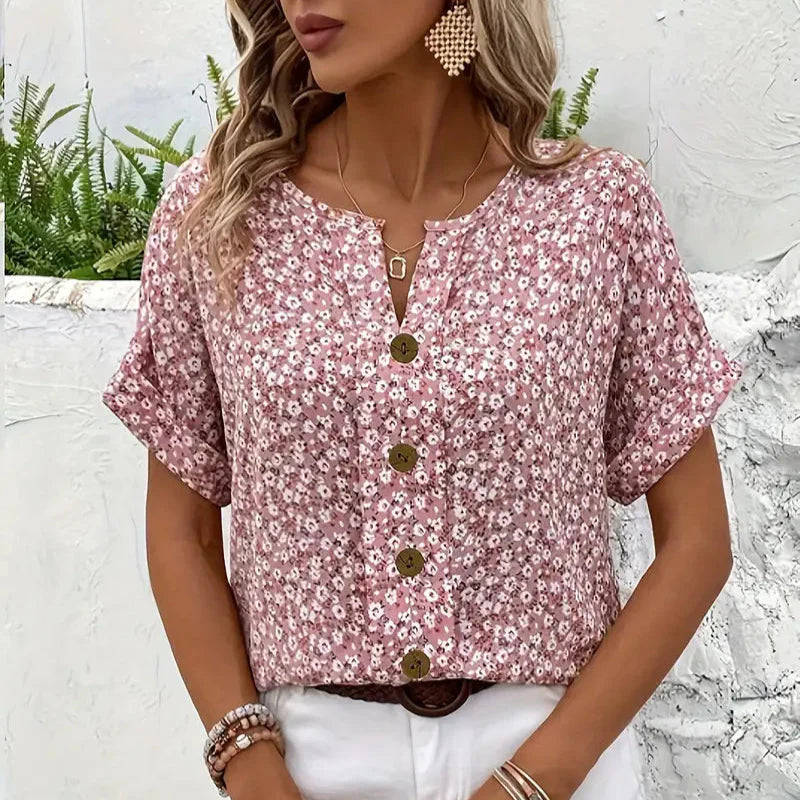 NANCY | FLORAL BUTTON SHIRT