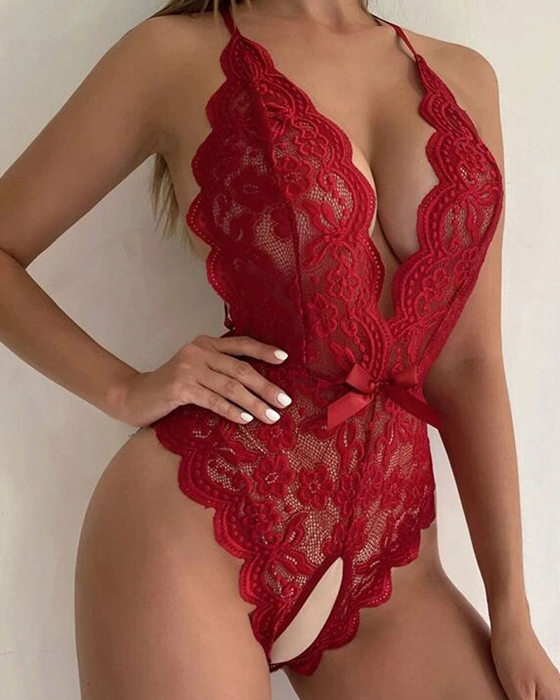 Halterneck bodysuit