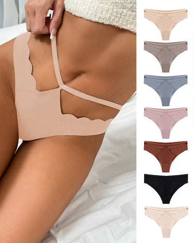 Hip Lifting Low Waist Ice Silk Seamless Invisible Breathable Briefs
