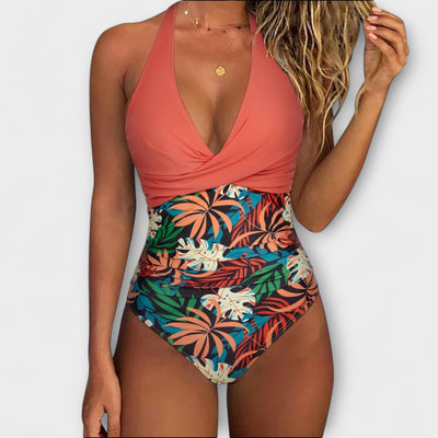 Viki™ | Elegant V-neck Swimsuit