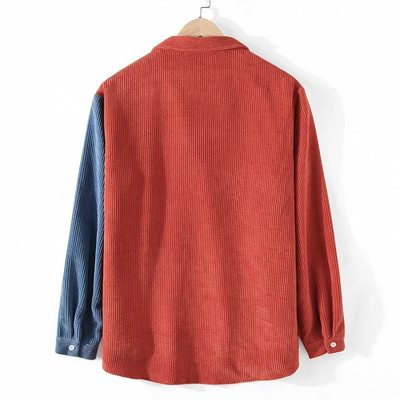 Corduroy knoopsluiting met split 