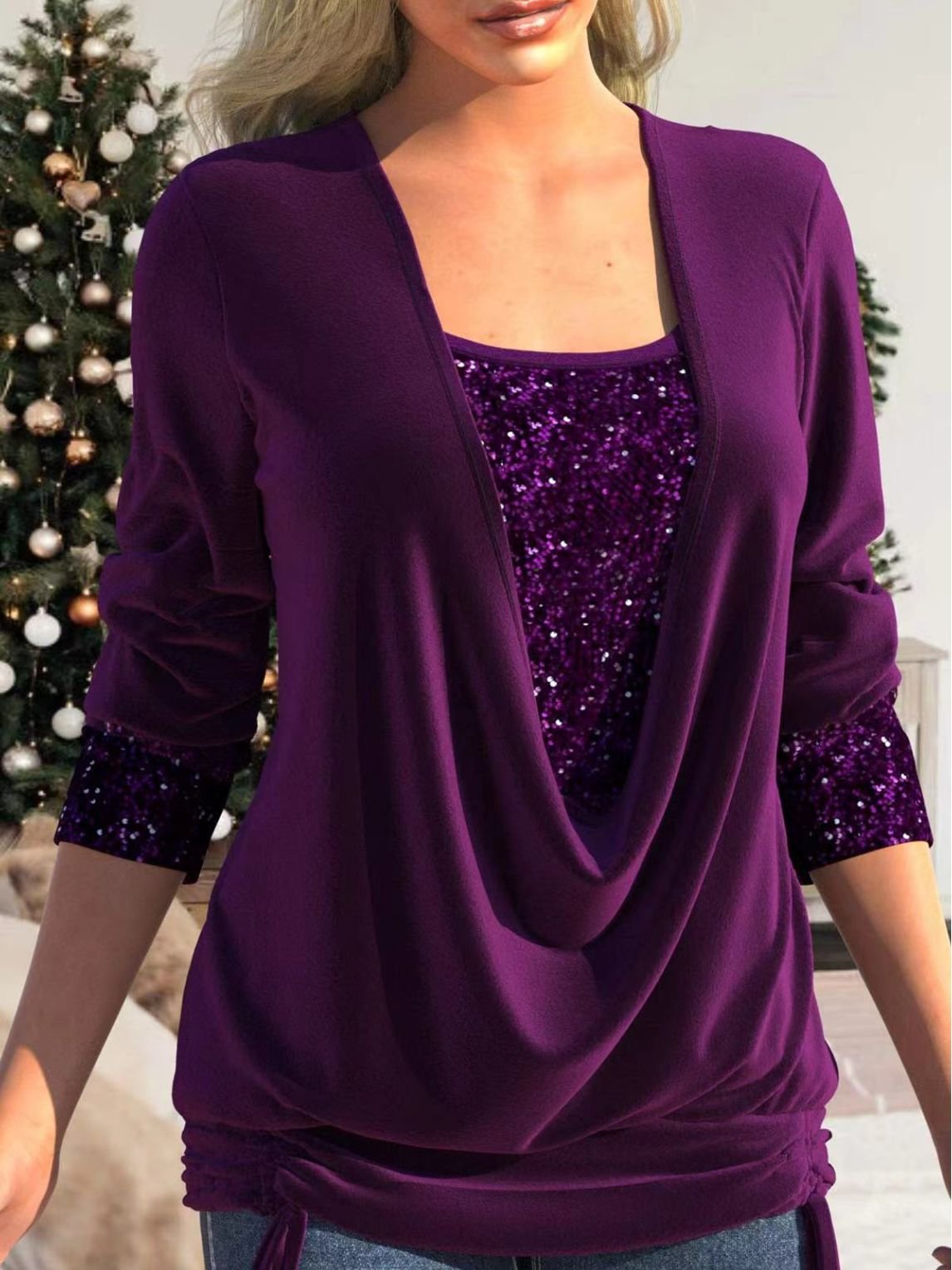 JOYCE | CHIC GLITTER TOP