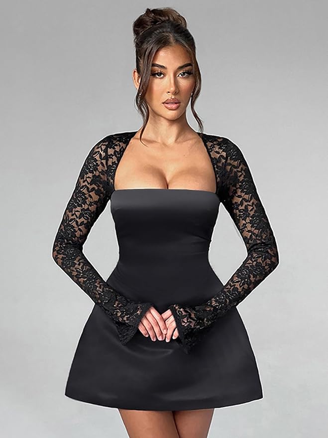 Brit & Boho™ I Zoey Black Mini Dress
