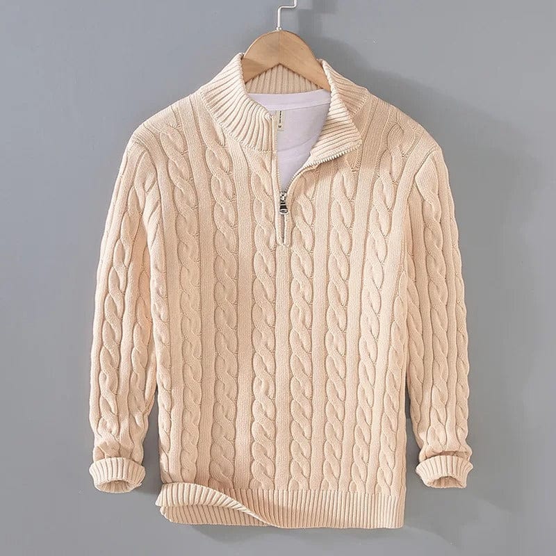 OLAF | PULL ZIPPÉ NORDIQUE EN MAILLE 