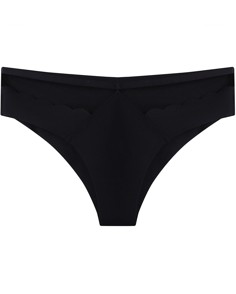 Hip Lifting Low Waist Ice Silk Seamless Invisible Breathable Briefs