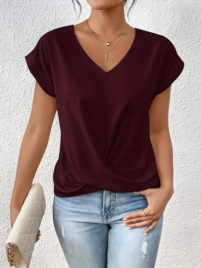 Faina | Elegant Casual V-Neck Top
