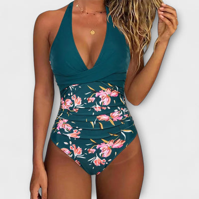 Viki™ | Elegant V-neck Swimsuit