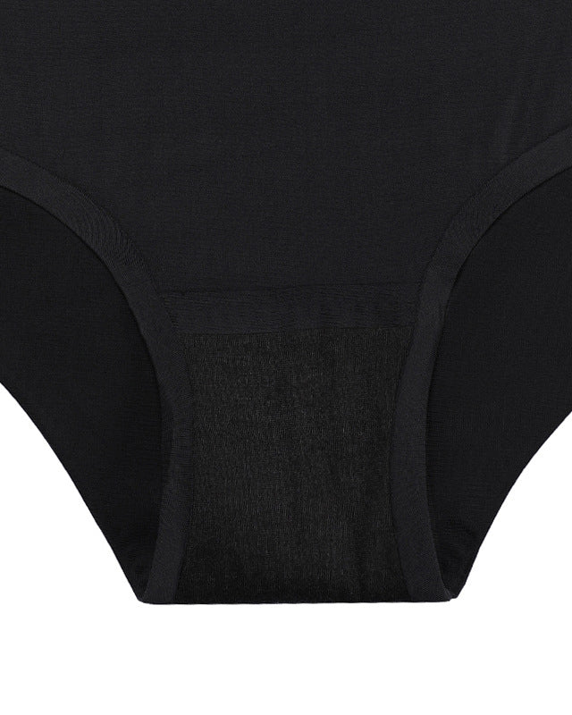 Culotte menstruelle taille haute à quatre couches, grande taille